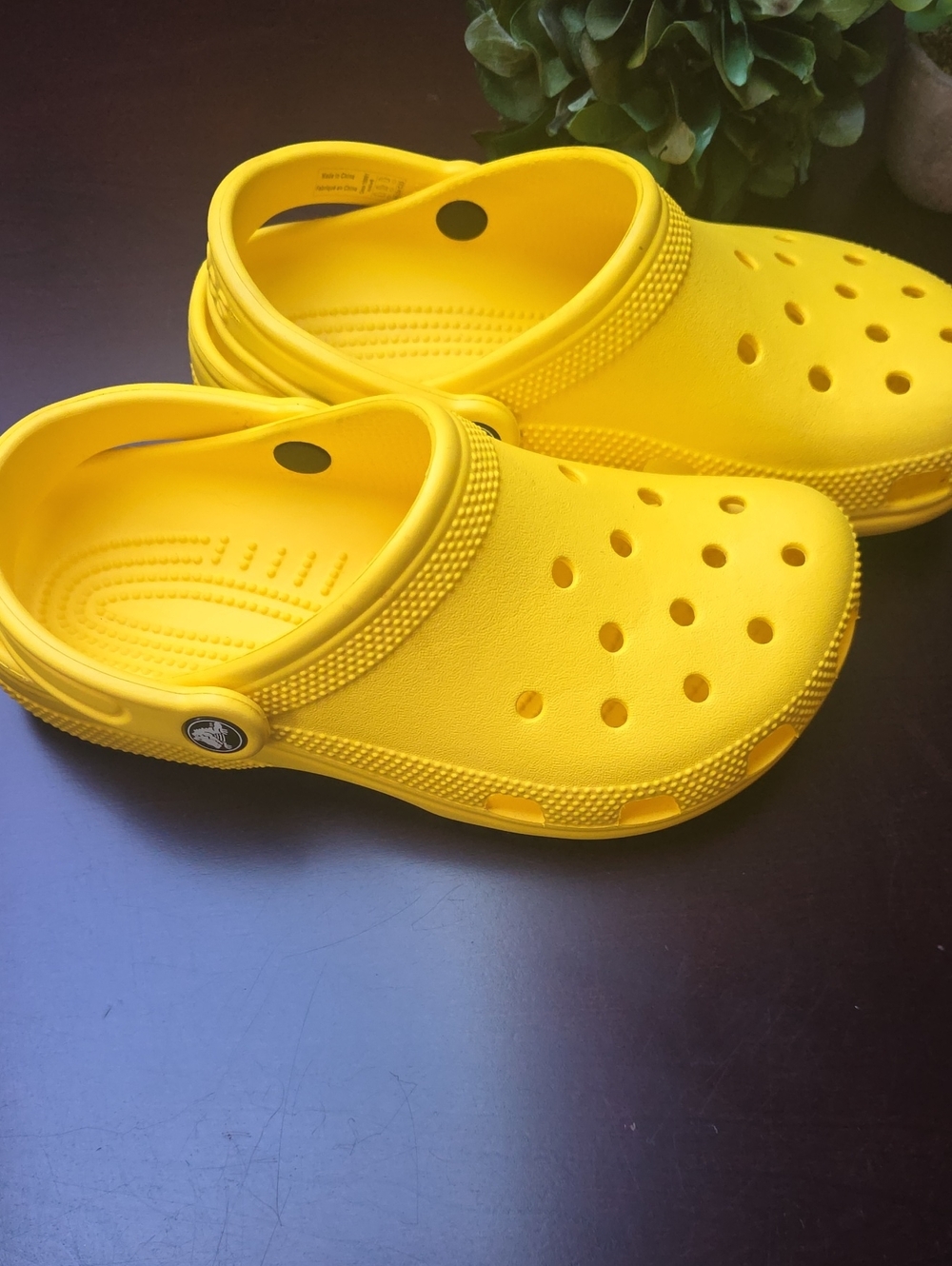 Yellow CROCS